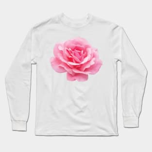 A Big Pink Rose Flower Long Sleeve T-Shirt